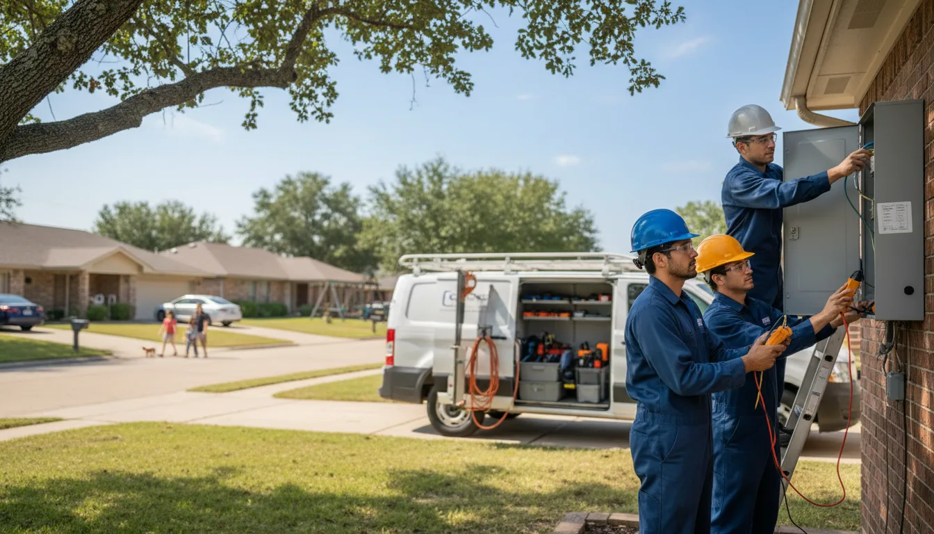 Certified electrician providing emergency electrical services in Marble Falls, TX